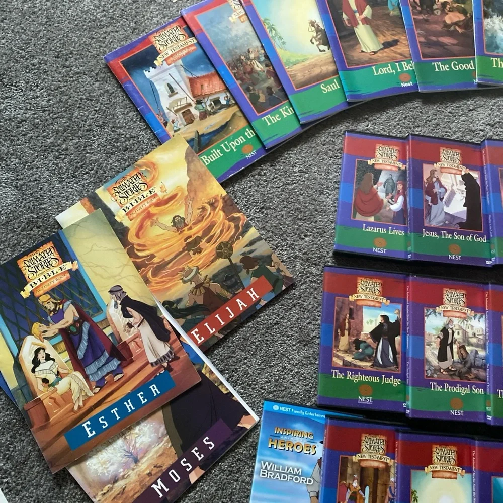 HUGE Nest Sunday School Animated Stories DVD & Reproducible Activity Book Set - Picture 2 of 16